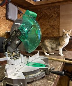 Metabo HPT | Compound Miter Saw | 10-Inch | Single Bevel | 15-Amp Motor | 0-52° Miter Angle Range | 0-45° Bevel Range | Large Table | 10" 24T TCT Miter Saw Blade | C10FCGS C10FCGS Only 33 714vLiNsBzL