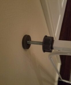 Carlson Extra Wide Walk Through Pet Gate with Small Pet Door, Includes 4-Inch Extension Kit, Pressure Mount Kit and Wall Mount Kit,White 52 714vM9CR8tL