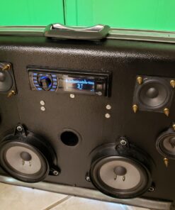 Pyle Bluetooth Marine Receiver Stereo - 12v Single DIN Style Boat In dash Radio Receiver System with Digital LCD, RCA, MP3, USB, SD, AM FM Radio - Remote Control, Wiring Harness - PLRMR27BTB (Black) 19 714vTKRy UL