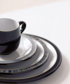 Denby Jet Black Soup/Cereal Bowl Cereal Bowl 6 714xfYPYiLL