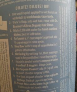 Dr. Bronner's - Pure-Castile Liquid Soap (Baby Unscented, 32 ounce) - Made with Organic Oils, 18-in-1 Uses: Face, Hair, Laundry and Dishes, For Sensitive Skin & Babies, No Added Fragrance, Vegan 32 Fl Oz (Pack of 1) 30 714xr9meYHL 1