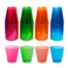 Party Essentials N439176 Hard Plastic 2-Ounce Shot/Shooter Glasses, 120-Count, Multi Neon 11 714yMBRNFtL