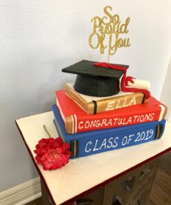 We are So Proud of You Cake Topper High School Graduation, Senior Graduation Party Supplies (Gold Glitter) 20 714yyqHUvEL