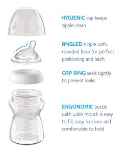 Chicco NaturalFit Baby Bottle Slow Flow with Bonus Straight Nipple, 0 Months+, 8 Ounce 13 714zLuyzxmL
