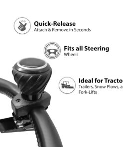 Alternative view of Steering Wheel Suicide Spinner Truckers Knob w/ Quick Release "Sport" Sport