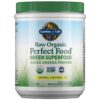 Garden of Life Raw Organic Perfect Food Green Superfood Juiced Greens Powder - Original Stevia-Free, 30 Servings, Non-GMO, Gluten Free Whole Food Dietary Supplement, Alkalize, Detoxify, Energize 30 Servings (Pack of 1)