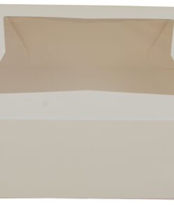 Southern Champion Tray 24133 White Paperboard Window Bakery Box, 9". Length x 9" Width x 2-1/2" Height (Case of 200) 9" x 9" x 2-1/2" 24 71513udHefL