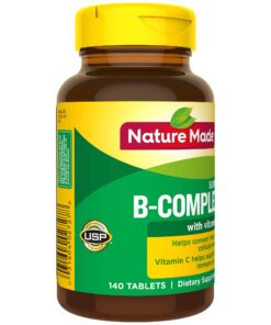 Nature Made Super B Complex with Vitamin C and Folic Acid, Dietary Supplement for Immune Support, 140 Tablets, 140 Day Supply 140 Count 35 7151AN9YVZL