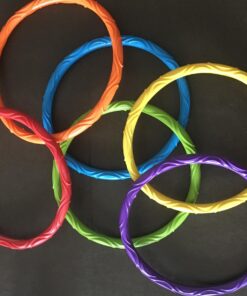 Aqua Classic Dive Rings, 6 Pack, Pool Toys for Kids, Toddlers, Teens, Pool Game, EZ Grab Large Diameter Swim Diving Rings, Red (AQT4953) Aqua Dive Rings 6-pack 14 7152iBSnycL