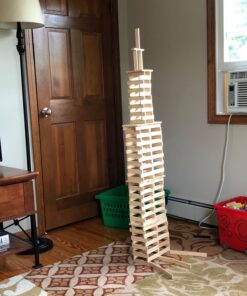 KEVA Structures 200 Wood Building Planks Set - Building Toy Includes 200 Wooden Blocks and Idea Book - Ages 5 and Up 36 7152ohoA L