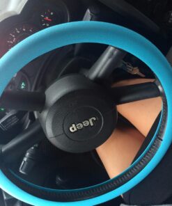 Steering Wheel Cover Auto Car Silicone Great Grip Anti-Slip Steering Cover Diameter 36-38cm/14-15inch (Purple) Purple 41 7154EWUL DL