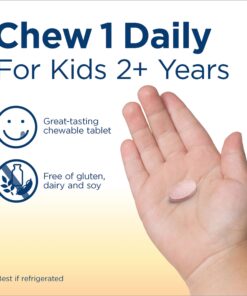 Renew Life Kids Chewable Probiotic Tablets, Daily Supplement Supports Digestive and Immune Health, Berry-licious Flavor, Dairy, Soy and gluten-free, 3 Billion CFU, 30 Count 30 Count (Pack of 1) 27 7154JF3wUaL