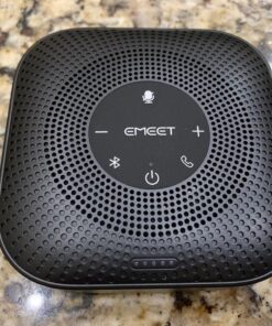 EMEET Conference Speakerphone M0 Plus,4 AI Mics 360° Voice Pickup, Noise Reduction, USB C Speaker, Bluetooth Conference Speaker for 8 People w/Daisy Chain for 16 Compatible with Leading Software Advanced M0 PLUS for 8 47 7154wAMrg1L