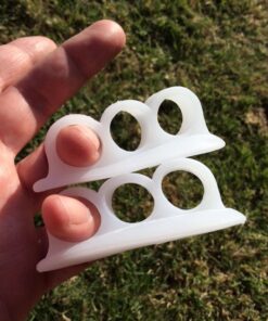 Dr. Frederick's Original Hammer Toe Gels - 4pcs - Hammer Toe Support Crest for Women & Men - Joint Realign - Cushion, Support & Temporary Splint - Crooked, Claw, Diabetic Toe Brace - 3 Loop Design 3 Loops 44 7154xjMf EL