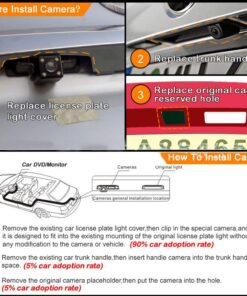 Waterproof Wide Viewing Angle Parking Camera License Plate Rear Viewing CCD with Night Vision for Astra H/Corsa D/Meriva A/Vectra C/Zafira B Starlight Super pro camera 17 7155 WZ9 L