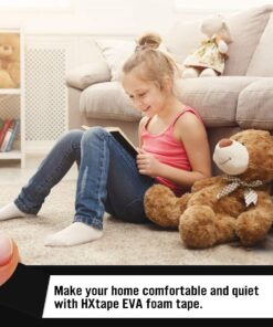 CCHUIXI Weather Seal Tape, Hat Sizing Tape, (1/16"Thick-1/2"-100ft) Soundproofing Waterproofing Insulation Foam Gasket Tape Weather Strip. 1/16"Thick-1/2"-100ft 13 7155auDhumL