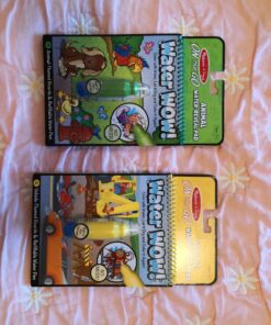 Melissa & Doug On the Go Water Wow! Reusable Water-Reveal Activity Pads, 2-pk, Vehicles, Animals - Party Favors, Stocking Stuffers, Travel Toys For Toddlers, Mess Free Coloring Books For Kids Ages 3+ Bundle: Vehicles, Animals 43 7155c SPoL 2