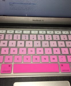 Allinside Pink Ombre Keyboard Cover Skin for MacBook Pro 13" 15" 17" (2015 or Older Version), MacBook Air 13" A1369/A1466, Older iMac Wireless Keyboard MC184LL/B 2010-2017 MacBook Air 13 & 2008-2015 Mac Pro 13/15 Ombre Pink 33 7155kuZuGL 1
