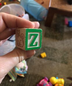 Melissa & Doug Classic ABC Wooden Block Cart Educational Toy With 30 1-Inch Solid ABC Wood Blocks For Toddlers Ages 2+ 26 7156x3lwrDL