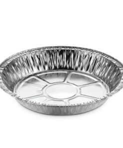 MontoPack 9” Aluminum Foil Pie Pans | Round Disposable Containers with Angled Walls for Tart Baking, Storing, Serving & Reheating | Freezer and Oven Safe, Recyclable | 50-Pack of Cake Tins 9 Inch Pie/Tart Pans (50 Pack) 18 71588YKzcfL