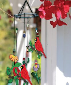 Alternative view of Sunset Vista Birds Of A Feather Cardinal Wind Chime, 12-Inch Long