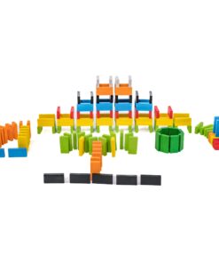 Alternative view of Click N' Play 300-Piece Wooden Dominoes Set for Adults&Kids | Bulk Dominos Set, Toy Train Domino, Tile&Board Games, Domino Set Game | Domino Racks, Sets, Building, Rally | Family Game, Party Favor Box