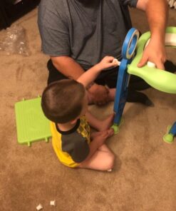 Potty Training Toilet Seat with Step Stool Ladder for Boys and Girls Baby Toddler Kid Children Toilet Training Seat Chair with Handles Padded Seat Non-Slip Wide Step (Blue Green) Blue+Green 70 7158mTT5qtL