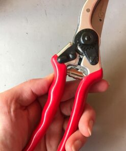 Carbon Steel Bypass Garden Shears - Ultra Sharp Blades with Safety Lock & Comfort Grip - Hand Trimmer with Sap Groove Easily Cuts Through Branches & Stems for Indoor & Outdoor Use 46 7158rQztxHL