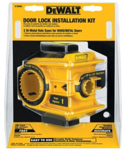Alternative view of DEWALT Door Lock Installation Kit, C-Clamp Design, For Metal or Wood Doors, 2 Adjustable Bushings, Easy Installation (D180004), Multicolor