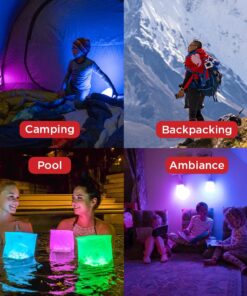 LuminAID PackLite Spectra USB Solar Inflatable Color Changing Waterproof Light Multicolor 19 715AXdMarkL