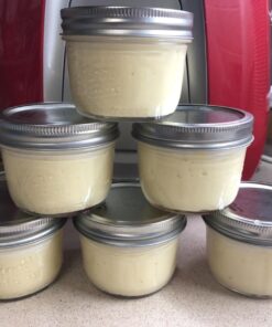 Kerr Wide Mouth Half-Pint Glass Mason Jars 8-Ounces with Lids and Bands 12-Count per Case (1-Case) 44 715BFq4A8BL