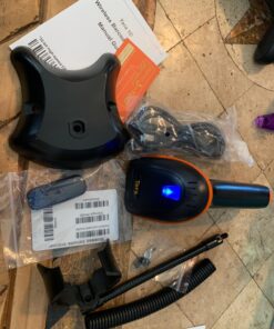 Tera Barcode Scanner Wireless 1D Laser Cordless Barcode Reader with Battery Level Indicator, Versatile 2 in 1 2.4Ghz Wireless and USB 2.0 Wired 1D Orange 29 715BvLcgydL