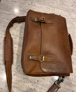 16" Messenger Bag For Men Genuine Leather Vintage Satchel Briefcases RFID Protection Computer Laptop Bag Hunter 36 715CZ XHlyL