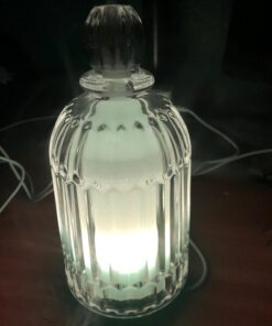 DOUDING Aroma Glass Diffuser for Essential Oil, Cool Mist Glass Humidifier with 7 LED Color Changing Light, Auto-Off Safety for Home Office Spa, 120ml(Black Base) Black Base 68 715Cr51B8KL