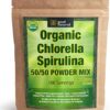 Good Natured Organic Spirulina and Chlorella Powder 50/50 Mix - 3 Month Supply - Vegan & Non-GMO Chlorella and Spirulina Powder 100 Servings (Pack of 1)