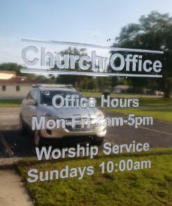 Custom Business Hours Window Decal - 10.5"x13.5" - Vinyl Custom Lettering, Glass Door Sign - Free Squeegee - Easy Install Manual 30 715ECp6l9lL