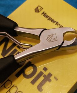 Harperton Podiatrist Toenail Clippers, Heavy-Duty Grooming Tool, Precision Nail Clipper for Thick or Ingrown Toenails, Stainless Steel, Black Toenail Clipper 41 715EgSLhzIL