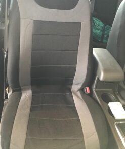 FH Group Car Seat Covers Front Set Cloth - Seat Covers for Low Back Car Seats with Removable Headrest, Universal Fit, Automotive Seat Cover, Airbag Compatible Car Seat Cover for SUV, Sedan, Van Gray 33 715Ei57C2iL