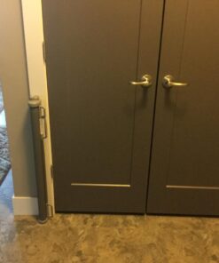 Perma Child Safety Indoor/Outdoor Retractable Baby Gate 33" Tall, Extends to 71" Wide, Gray Gray V1 33" Tall x 71" Wide 45 715Ej2NBd2L