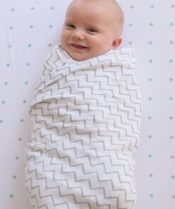 Ziggy Baby Muslin Baby Swaddle Blankets - 3 Pack - Gender Neutral for Boys and Girls - Chevron, Arrow, Cross, Grey/White (47x47) Grey-white 31 715EkiiCGIL