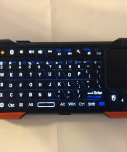 Fosmon Mini Bluetooth Keyboard (QWERTY Keypad), Wireless Portable with Touchpad, Compatible with Apple TV, Amazon Fire Stick, PS4, PS4 Pro, PS5, HTPC/IPTV, VR Glasses, Smartphones 43 715FOPGa8FL