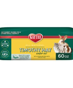 Kaytee Wafer Cut All Natural Timothy Hay for Pet Guinea Pigs, Rabbits & Other Small Animals, 60 Ounce 27 715FXNeXOsS