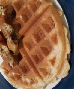 Oster Belgian Waffle Maker with Adjustable Temperature Control, Non-Stick Plates and Cool Touch Handle, Makes 8" Waffles, Stainless Steel 30 715Fh8W kSL