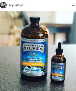 Sovereign Silver Bio-Active Silver Hydrosol for Immune Support - Colloidal Silver Liquid -10 ppm, 32oz (946mL) - Economy Size 32 Fl Oz (Pack of 1) Standard Packaging 27 715FhZQ9NBL