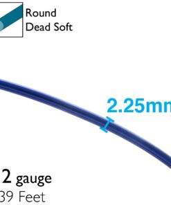 The Beadsmith Anodized Aluminum Wire – 12 Gauge – 39 feet – Blue Color – Bendable Craft Wire Used to Jewelry Making, Wire Wrapping, Sculpting, Floral, Modeling and Other DIY Arts & Crafts 11 715FpUbIRKL