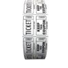 THE TICKET GURUS-Double Raffle Ticket Roll : roll of 2000-(White) White