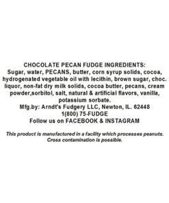 Alternative view of Home Made Creamy Fudge Chocolate Pecan - 1 Lb Box