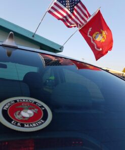 Marine Corps Flag by USA Flag Co. is 100% American Made: The BEST 3x5 Outdoor USMC Flag, Made in the USA - For Prime Members and Amazon A to Z Guarantee. (3 by 5 foot) 39 715H1hsalGL