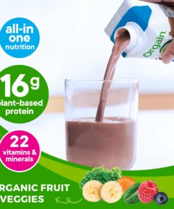 Orgain Organic Nutritional Vegan Protein Shake, Creamy Chocolate Fudge - 16g Plant Based Protein, Meal Replacement, 21 Vitamins & Minerals, Gluten & Soy Free, 11 Fl Oz (Pack of 12) Pack of 12 20 715HIOcgfzL