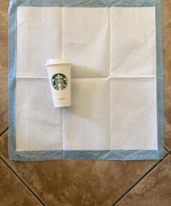 Amazon Basics Dog and Puppy Pee Pads with 5-Layer Leak-Proof Design and Quick-Dry Surface for Potty Training, X-Large, 28 x 34 Inch - Pack of 40, Blue & White Unscented X-Large (40 Count) 26 715HV9vtvZL 1